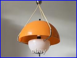 Rare Vintage Estoplast Mid Centruy Space Age Orange Pendant Lamp 60s/70s Rare Vintage Estoplast Mid Centruy Space Age Orange Pendant Lamp 60s/70s