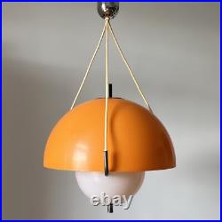 Rare Vintage Estoplast Mid Centruy Space Age Orange Pendant Lamp 60s/70s Rare Vintage Estoplast Mid Centruy Space Age Orange Pendant Lamp 60s/70s