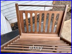 Rare Vintage Find Cees Braakman style MidCentury Modern Wood Magazine Rack