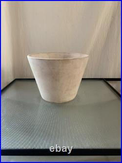 Rare Vintage Gainey midcentury Modern Bisque Ceramic Planter Pot 6x8