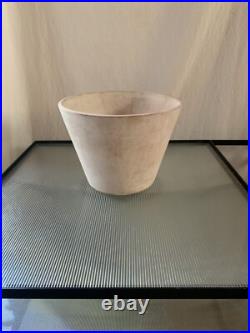 Rare Vintage Gainey midcentury Modern Bisque Ceramic Planter Pot 6x8