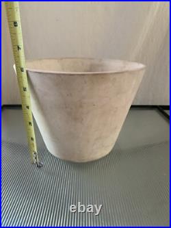 Rare Vintage Gainey midcentury Modern Bisque Ceramic Planter Pot 6x8