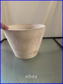 Rare Vintage Gainey midcentury Modern Bisque Ceramic Planter Pot 6x8