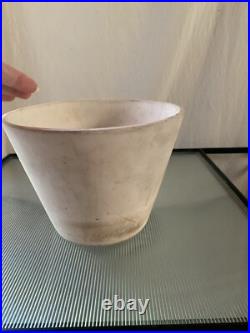 Rare Vintage Gainey midcentury Modern Bisque Ceramic Planter Pot 6x8