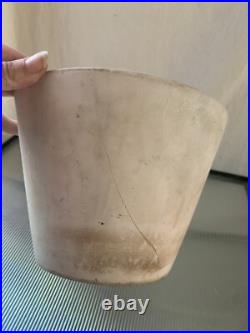 Rare Vintage Gainey midcentury Modern Bisque Ceramic Planter Pot 6x8