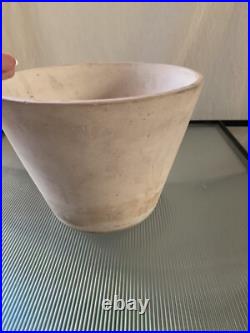 Rare Vintage Gainey midcentury Modern Bisque Ceramic Planter Pot 6x8