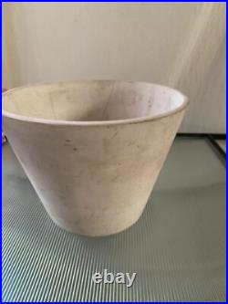 Rare Vintage Gainey midcentury Modern Bisque Ceramic Planter Pot 6x8
