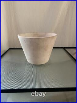 Rare Vintage Gainey midcentury Modern Bisque Ceramic Planter Pot 6x8