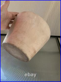 Rare Vintage Gainey midcentury Modern Bisque Ceramic Planter Pot 6x8