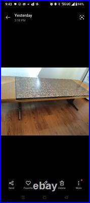 Rare Vintage German 1967 Mid Century Modern Adjustable Copper Design EMU Table