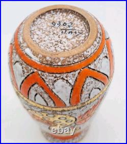 Rare Vintage Gold Orange Bird Mid-Century Modern Vase By Fratelli Fanciullacci