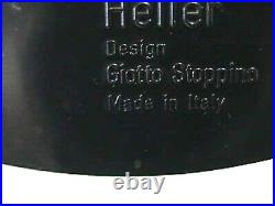 Rare Vintage Heller Giotto Stoppino Deda Black Plastic Vase Mid Century Modern