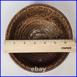 Rare Vintage John Glick Plum Tree Pottery Textured Glaze Stoneware Planter Bowl