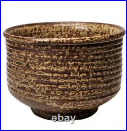 Rare Vintage John Glick Plum Tree Pottery Textured Glaze Stoneware Planter Bowl