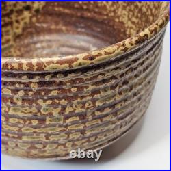 Rare Vintage John Glick Plum Tree Pottery Textured Glaze Stoneware Planter Bowl