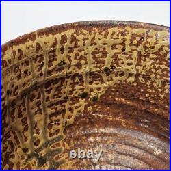 Rare Vintage John Glick Plum Tree Pottery Textured Glaze Stoneware Planter Bowl