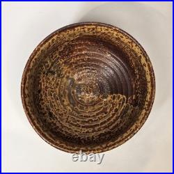 Rare Vintage John Glick Plum Tree Pottery Textured Glaze Stoneware Planter Bowl