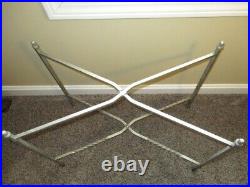 Rare Vintage Large Mid Century Modern Wendell August Forge Aluminum Tray Stand