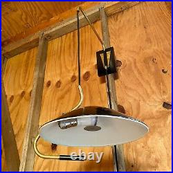 Rare Vintage Lightolier Counter Balance Swag Lamp, Gerald Thurston, Signed