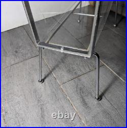 Rare Vintage Lucite Acrylic & Metal Magazine Rack Mid Century Modern Atomic