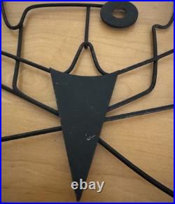 Rare Vintage MCM 1950s Wire Chef Metal Wall Hanging Mid Century Modern Whimsical