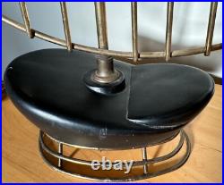 Rare Vintage MCM Abstract Lamp Fiberglass Shade Atomic Era Mid Century Lighting