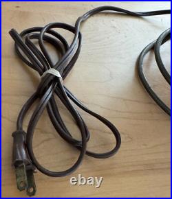 Rare Vintage MCM Abstract Lamp Fiberglass Shade Atomic Era Mid Century Lighting