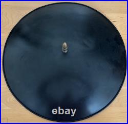 Rare Vintage MCM Metal Iron Lamp Atomic Era Mid Century Modern 50s Saucer Shade