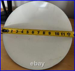 Rare Vintage MCM Metal Iron Lamp Atomic Era Mid Century Modern 50s Saucer Shade