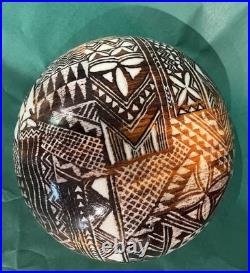 Rare Vintage MCM Mid Century Fiberglass Bowl Large 12 Diameter Boho Tiki HTF