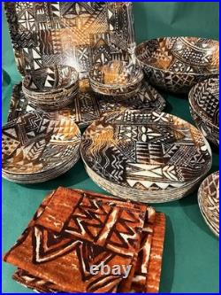 Rare Vintage MCM Mid Century Fiberglass Bowl Large 12 Diameter Boho Tiki HTF