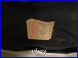 Rare Vintage MCM Mid-Century Modern Camark BLK Double Fish Planter Candle Holder