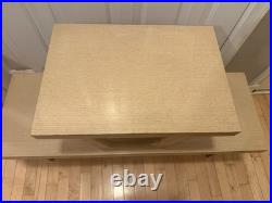 Rare Vintage Mersman 8008 Mid Century Modern Step Blonde End Table 2-Tier