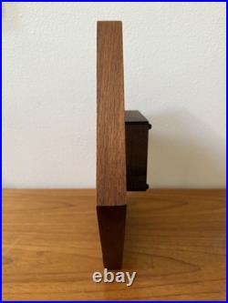 Rare Vintage Mid Century Modern Arthur Umanoff Howard Miller Walnut Wall Clock