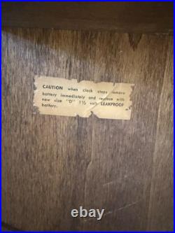 Rare Vintage Mid Century Modern Arthur Umanoff Howard Miller Walnut Wall Clock