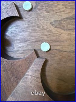 Rare Vintage Mid Century Modern Arthur Umanoff Howard Miller Walnut Wall Clock