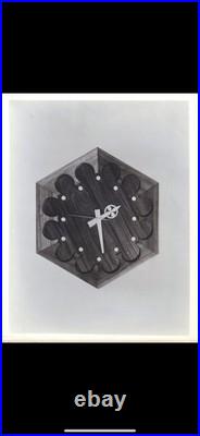 Rare Vintage Mid Century Modern Arthur Umanoff Howard Miller Walnut Wall Clock