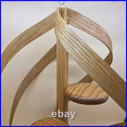 Rare Vintage Mid Century Modern Bentwood Spiral Unique Hanging 4 Shelf Planter
