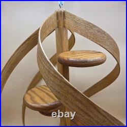 Rare Vintage Mid Century Modern Bentwood Spiral Unique Hanging 4 Shelf Planter