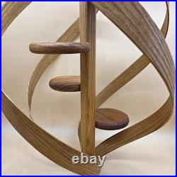 Rare Vintage Mid Century Modern Bentwood Spiral Unique Hanging 4 Shelf Planter