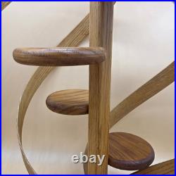 Rare Vintage Mid Century Modern Bentwood Spiral Unique Hanging 4 Shelf Planter