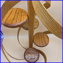 Rare Vintage Mid Century Modern Bentwood Spiral Unique Hanging 4 Shelf Planter