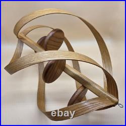Rare Vintage Mid Century Modern Bentwood Spiral Unique Hanging 4 Shelf Planter