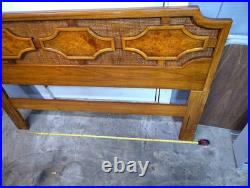Rare Vintage Mid-Century Modern Burl Wood Queen Size 5PC Bdrm set THOMASVILLE