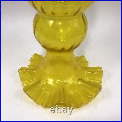 Rare Vintage Mid Century Modern Empoli Art Glass Vase 1960s Ex Italy Not Murano