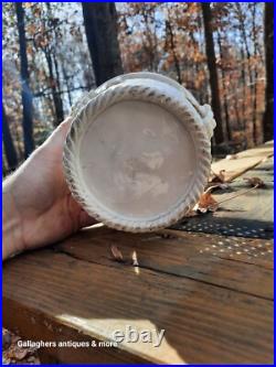 Rare Vintage Mid Century Modern Italian Ed Langbein Ceramic Lattice Pot Planter