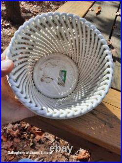 Rare Vintage Mid Century Modern Italian Ed Langbein Ceramic Lattice Pot Planter