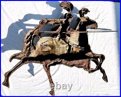 Rare Vintage Mid-Century Modern Josting Knight Fiberglass Wall Art Sculpture Rare Vintage Mid-Century Modern Josting Knight Fiberglass Wall Art Sculpture