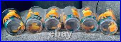 Rare Vintage Mid-Century Modern Mexican themed Tray and 6 Tumblers Rare Vintage Mid-Century Modern Mexican themed Tray and 6 Tumblers