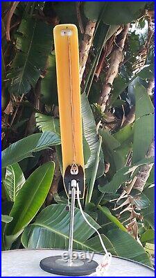 Rare Vintage Mid Century Modern Multi-Adjust Fluorescent Table Lamp Plastic Stel